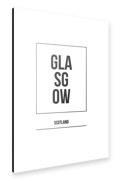 Alu-Dibond "Glasgow Square" 30x20 cm artboxONE