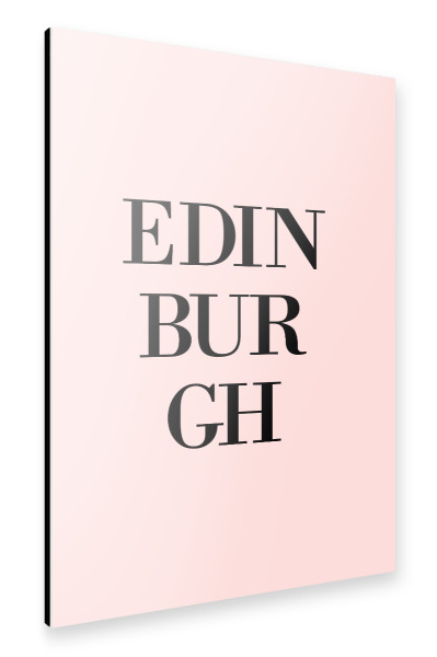 Alu-Dibond "Edinburgh Rosa" 30x20 cm artboxONE