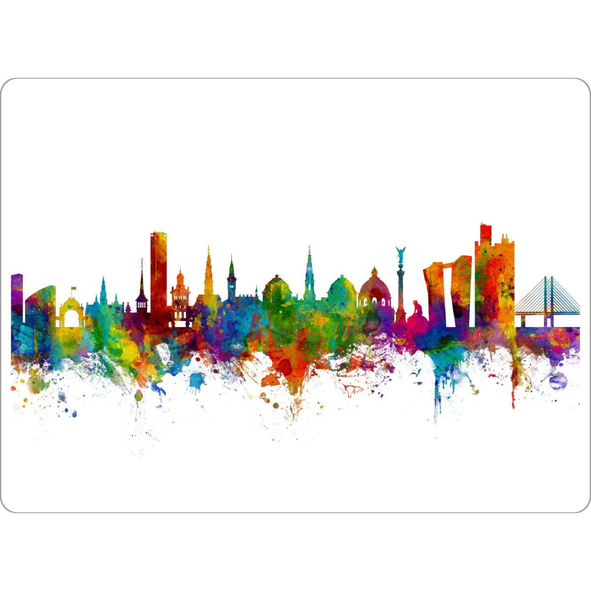Tischset "Copenhagen Denmark Skyline 2" artboxONE - Städte,Reise