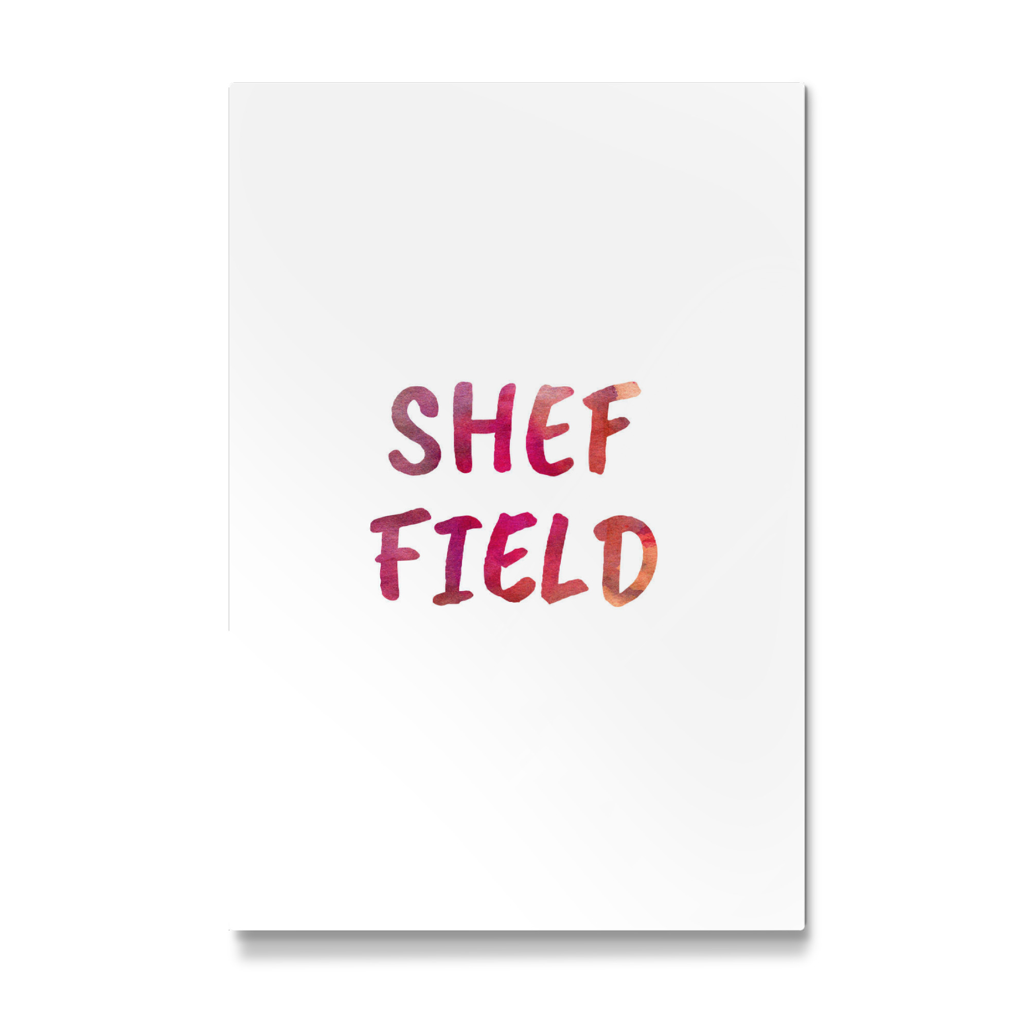 Galerie-Print "Sheffield Aquarell Bunt" 75x50 cm artboxONE