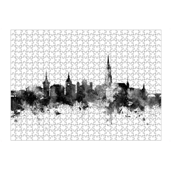 artboxONE Puzzle "Bern Switzerland Skyline bw" artboxONE - Städte,Reise,Schwarzweiß