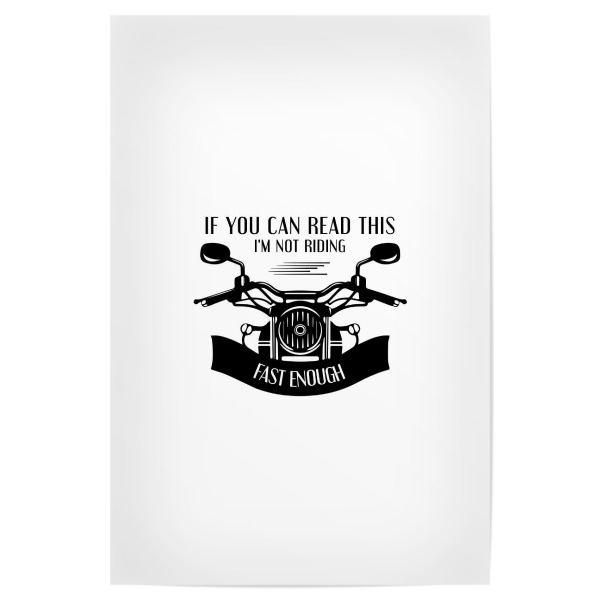 Poster "Motorradliebe" artboxONE - Typografie,Schwarzweiß,Für Papa,Männer - Motorrad,Toure66,On the road,Fahren,Speed,Adrenalin