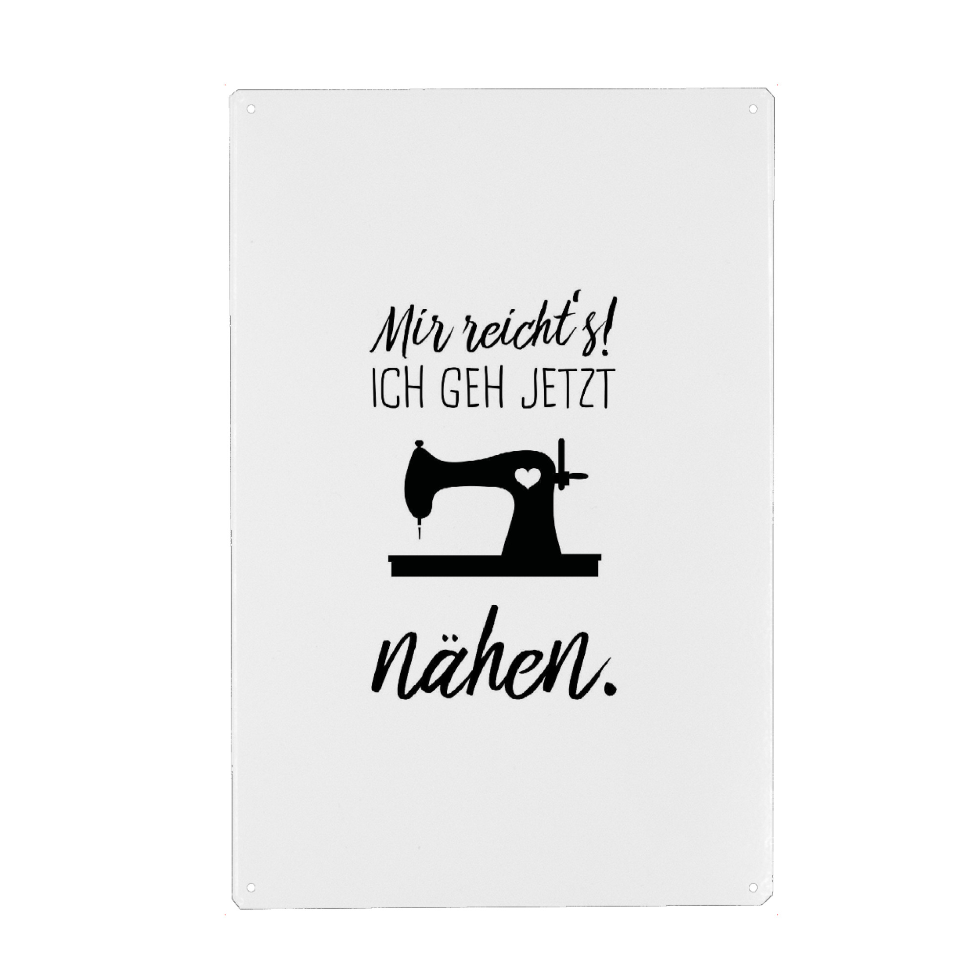 Holzbild "Nähen" artboxONE - Typografie,Menschen,Schwarzweiß,Für Mama - Nähen,Hobby,Mutter,Freundin,Frau,Selbermachen,Nähmanufaktur,Typo,Typografie