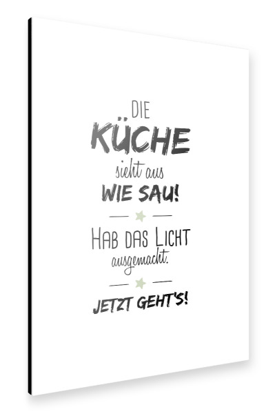 Alu-Dibond "Die Küche" 30x20 cm artboxONE