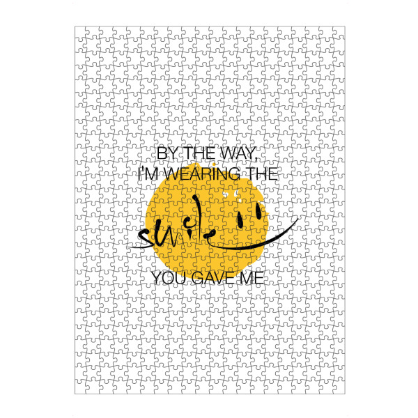 Puzzle Ravensburger "The Smile You Gave Me" artboxONE - Typografie,Liebe