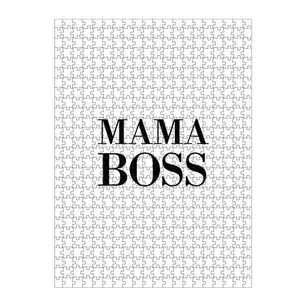 artboxONE Puzzle "Mama Boss" artboxONE - Typografie,Schwarzweiß,Liebe,Für Mama