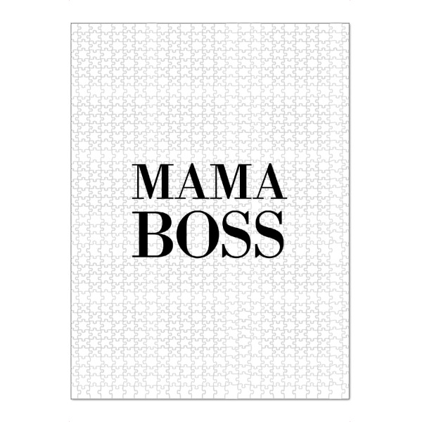 Puzzle Ravensburger "Mama Boss" artboxONE - Typografie,Schwarzweiß,Liebe,Für Mama