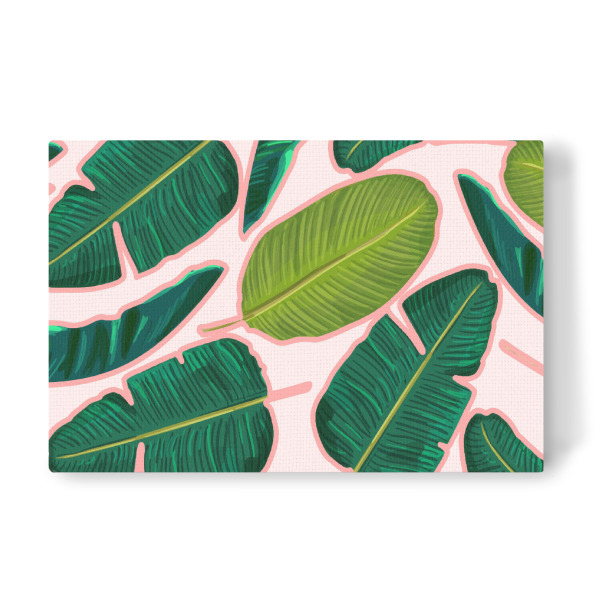 Leinwandbild "Banana Leaf Blush" artboxONE - Natur,Floral