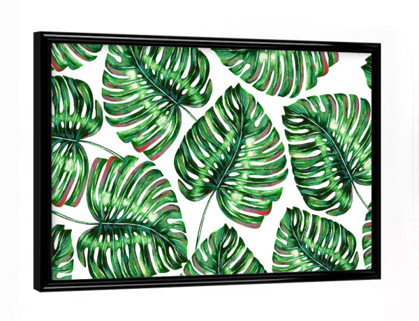 Poster mit schwarzem Rahmen "Tropical Greenery" artboxONE - Natur,Floral