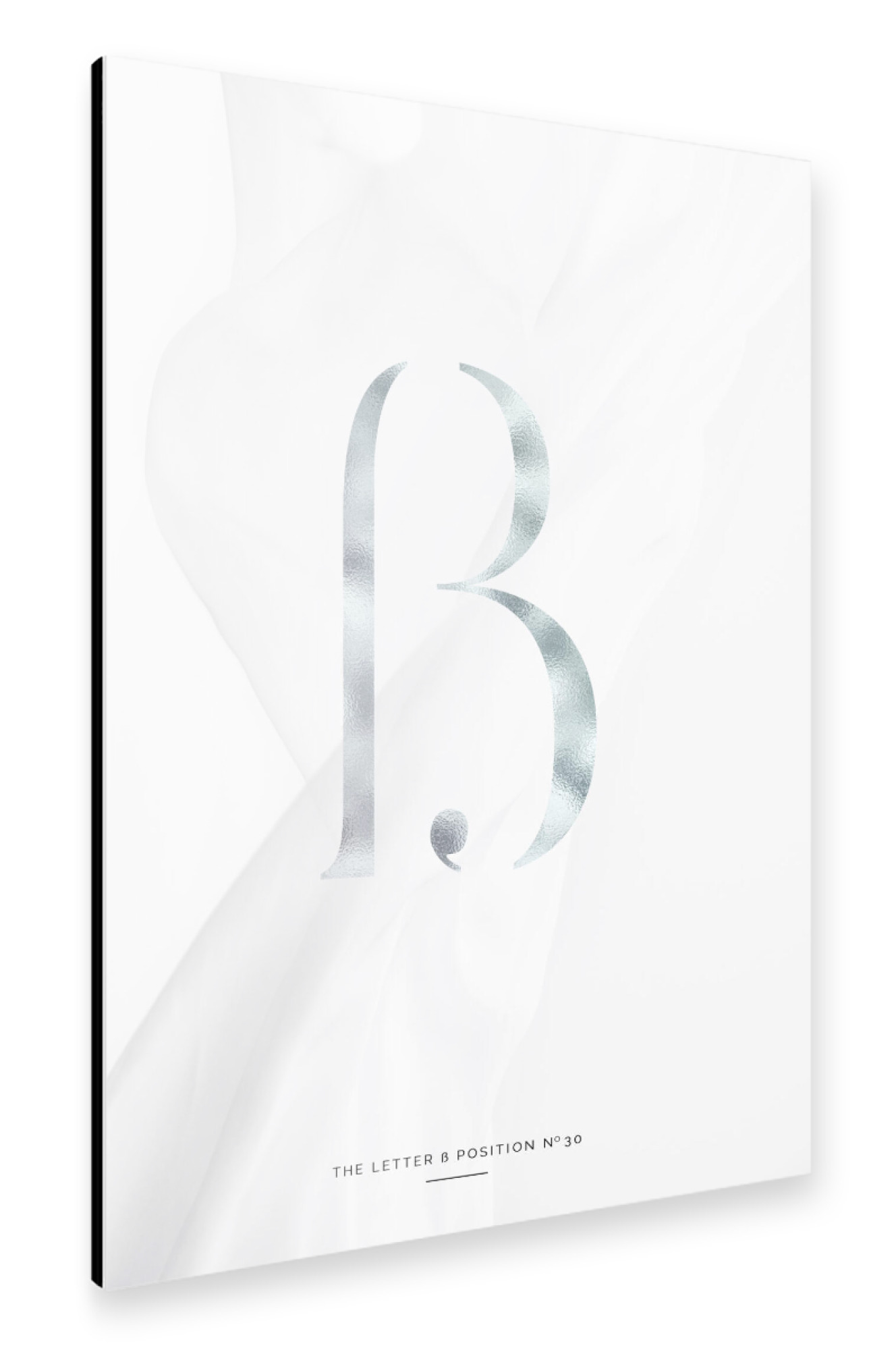 Alu-Dibond "SILBER LETTER COLLECTION | ß" 75x50 cm artboxONE