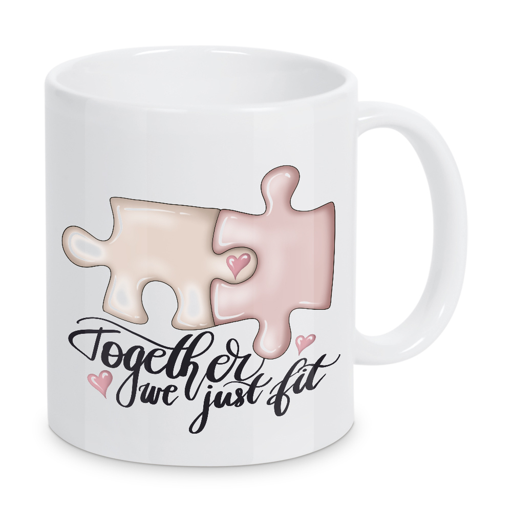 Tasse "Zusammen passen wir einfach" artboxONE - Fashion,Buchstaben,Für Mama,Festivals