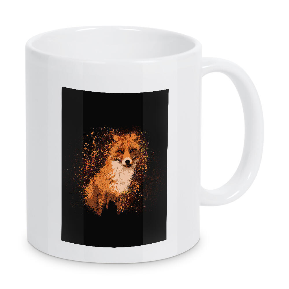 Tasse "Fuchs Wild" artboxONE - Tiere - Natur,Gemalt,Füchse,Wild,Natur,Nationalparks,Illustriert,Malerei,Fuchsmalerei