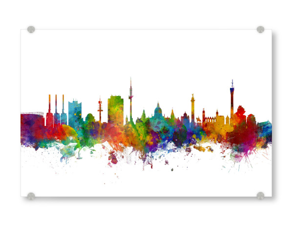 Acrylglasbild "Hannover Germany Skyline" artboxONE - Städte,Reise