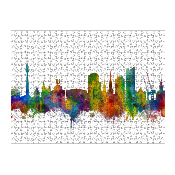Puzzle Ravensburger "Dortmund Germany Skyline" artboxONE - Städte,Reise