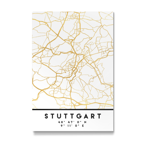 Galerie-Print "STUTTGART GERMANY STREET MAP ART" 30x20 cm artboxONE