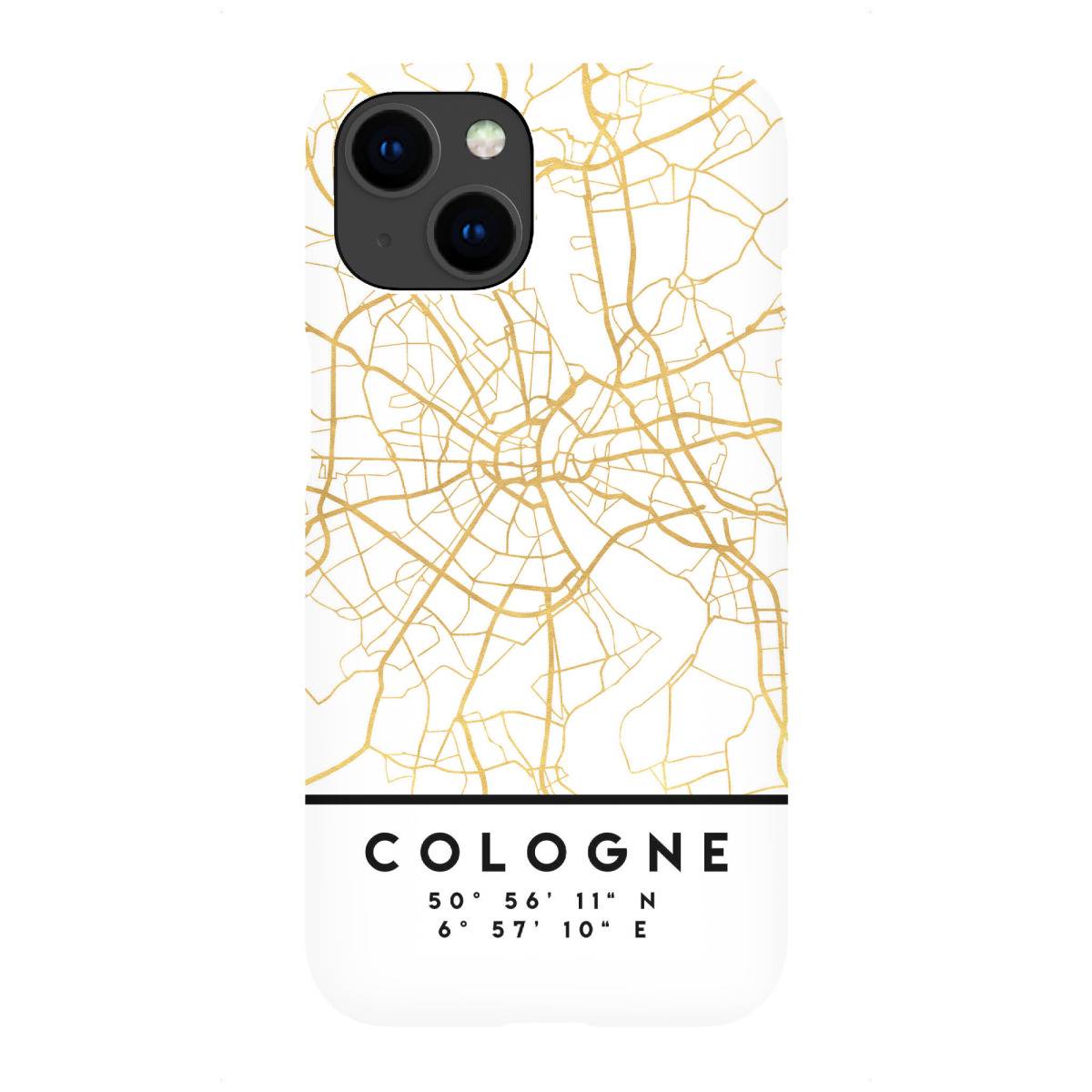 iPhone "COLOGNE GERMANY STREET MAP ART" Premium-Case Handyhülle artboxONE