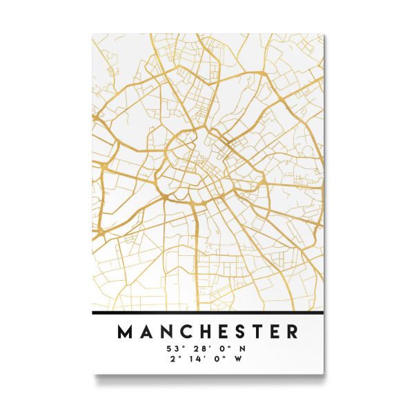 Galerie-Print "MANCHESTER ENGLAND STREET MAP ART" 30x20 cm artboxONE