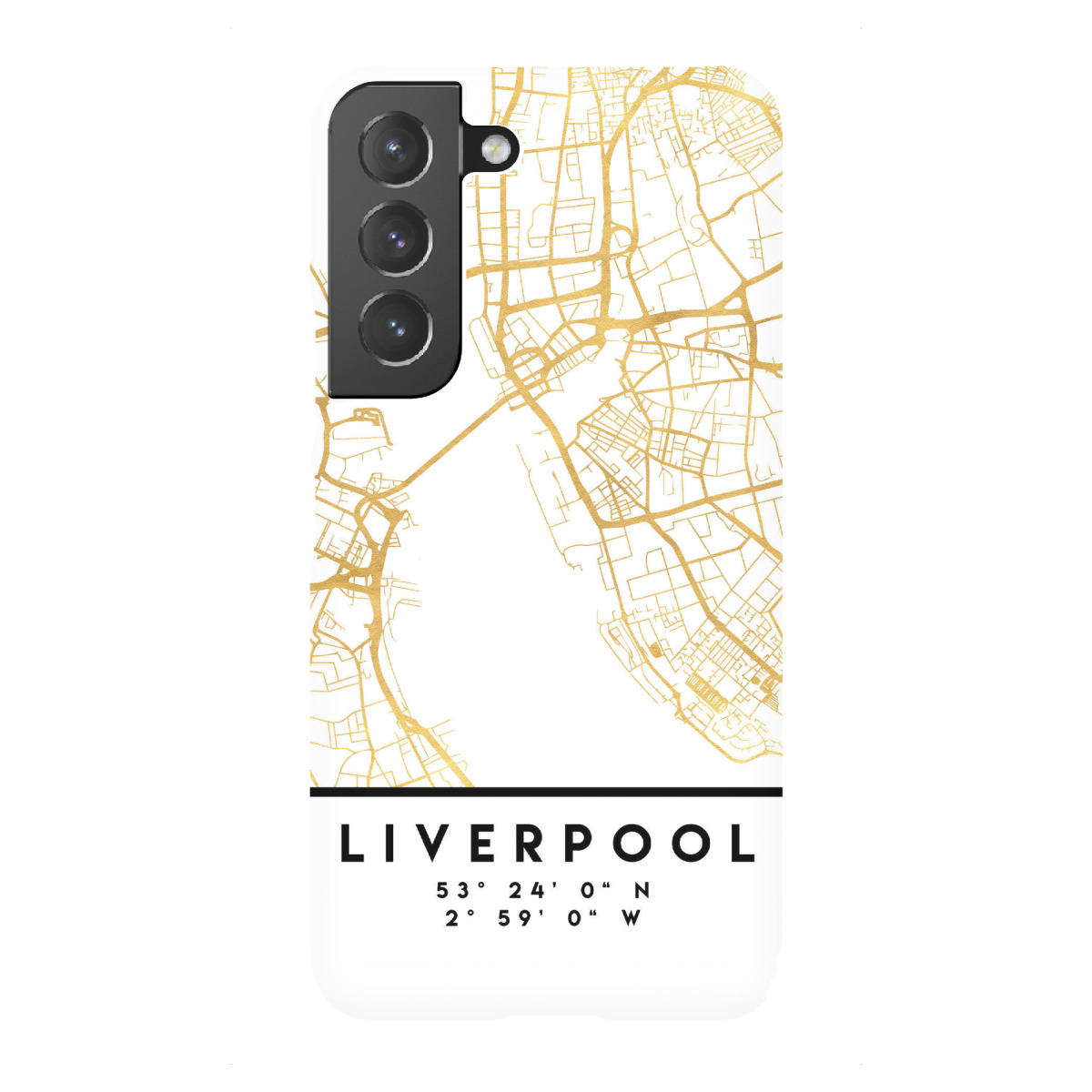 "LIVERPOOL ENGLAND STREET MAP ART"für Samsung Galaxy - Premium-Case Handyhülle artboxONE