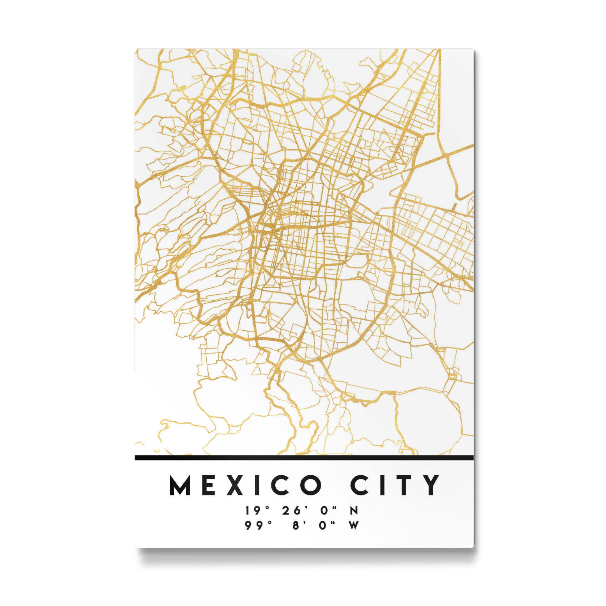 Galerie-Print "MEXICO CITY STREET MAP ART" 30x20 cm artboxONE