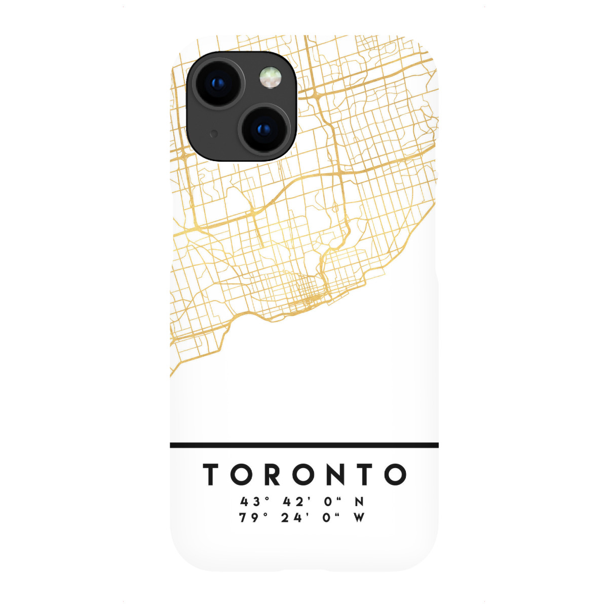 iPhone "TORONTO CANADA STREET MAP ART" Premium-Case Handyhülle artboxONE