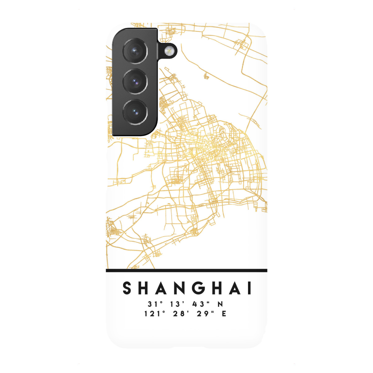 "SHANGHAI CHINA CITY STREET MAP ART"für Samsung Galaxy - Premium-Case Handyhülle artboxONE
