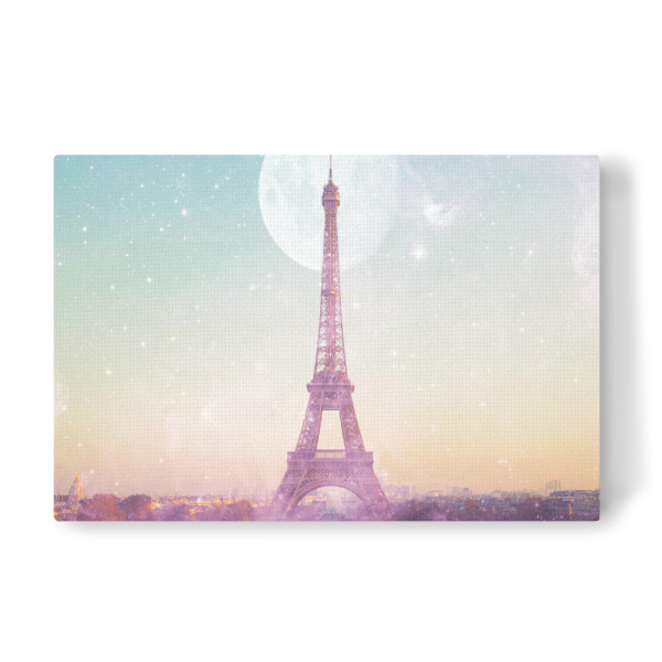 Leinwandbild "I LOVE PINK PARIS EIFFEL TOWER" artboxONE - Reise,Städte / Paris