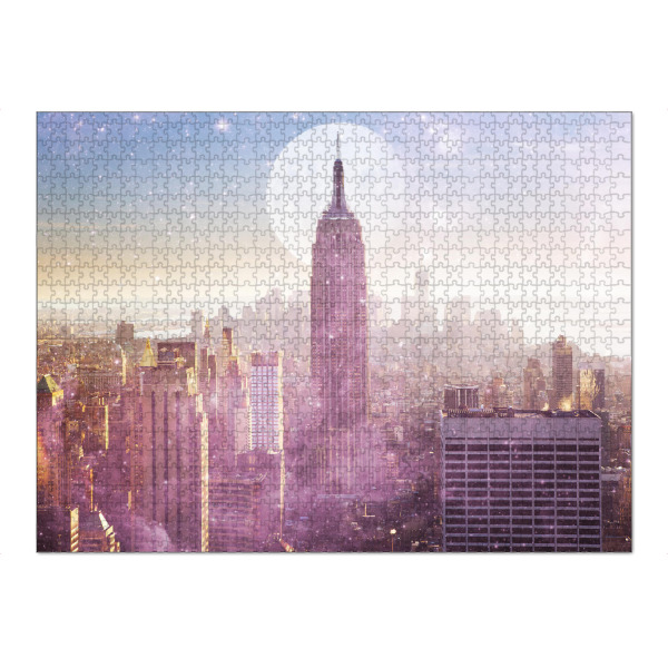 Puzzle Ravensburger "I LOVE PINK NEW YORK CITY SKYLINE" artboxONE - Städte,Städte / New York,Reise