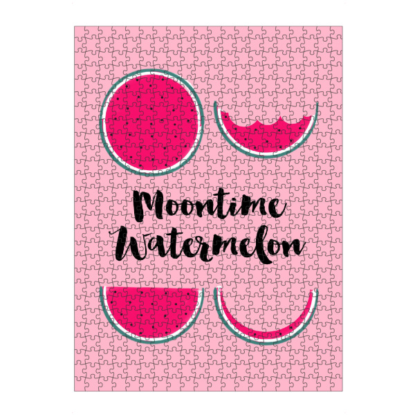 artboxONE Puzzle "Moontime Watermelon" artboxONE - Essen & Trinken