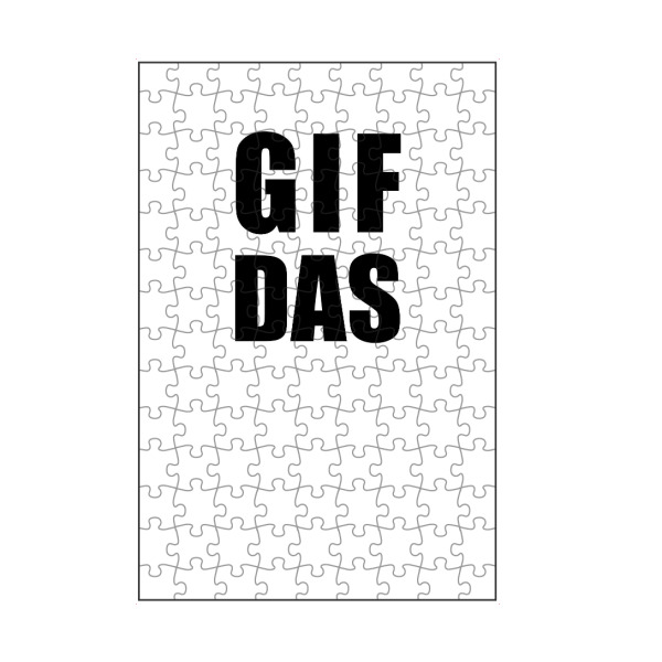 artboxONE Puzzle "GIF das" artboxONE - Typografie,Schwarzweiß - Gif,Bilder,Worte,Video,Kerstinhedwigwinter,Hedi - Bild gif