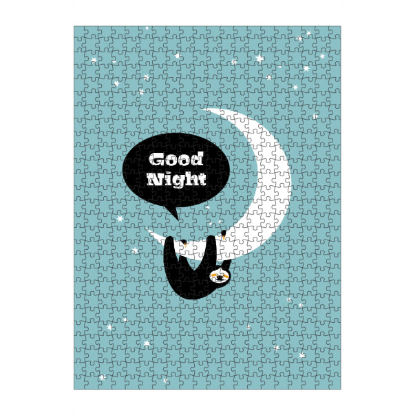 artboxONE Puzzle "Good Night Faultier" artboxONE - Typografie,Für Kinder,Tiere,Fiktion