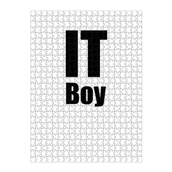 Puzzle Ravensburger "It Boy" artboxONE - Typografie,Schwarzweiß - It,Technik,Programmierer,Itler,Informatiker,Markus,Axel - Bild it