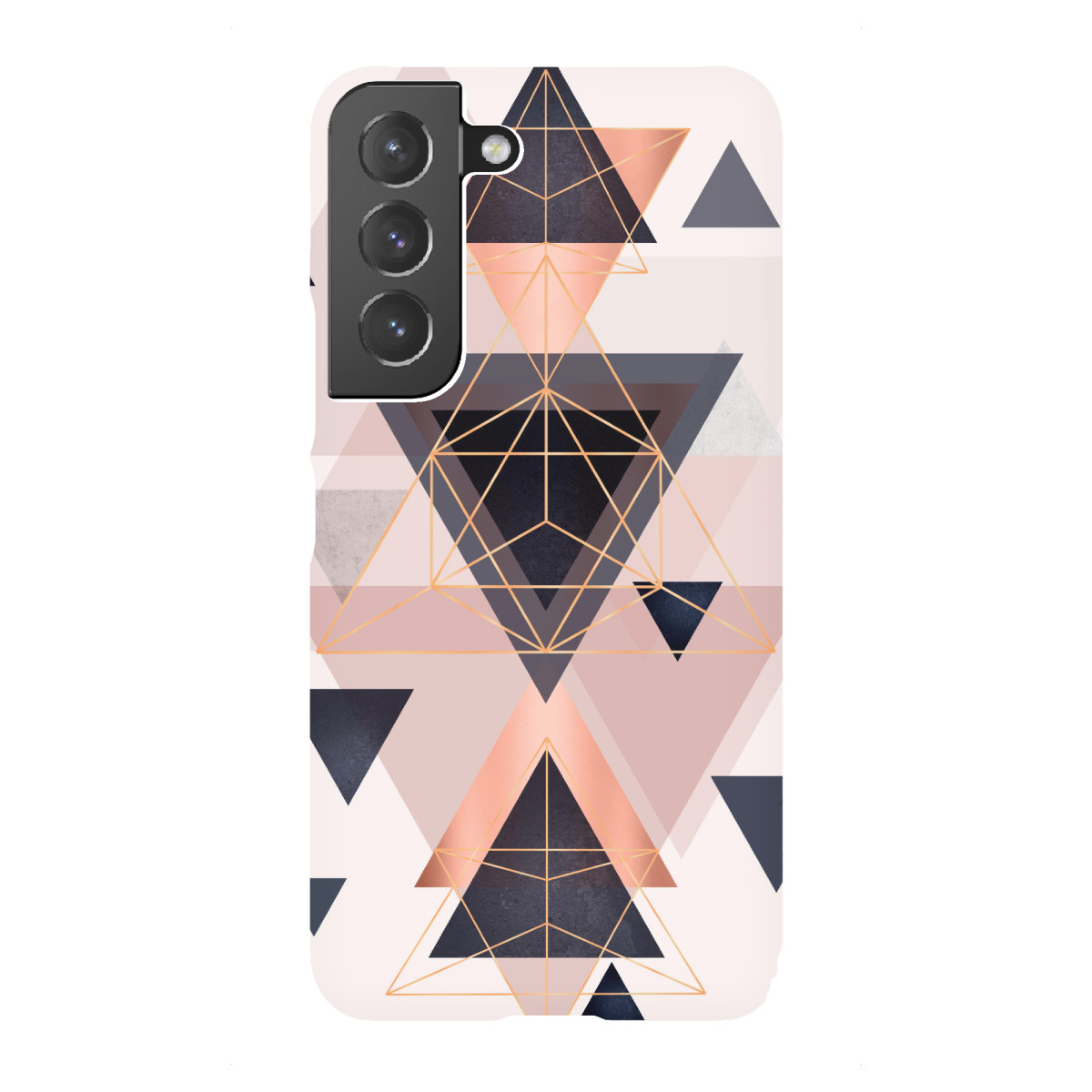 Samsung Galaxy "Blush Copper Geometric" Premium-Case Handyhülle artboxONE