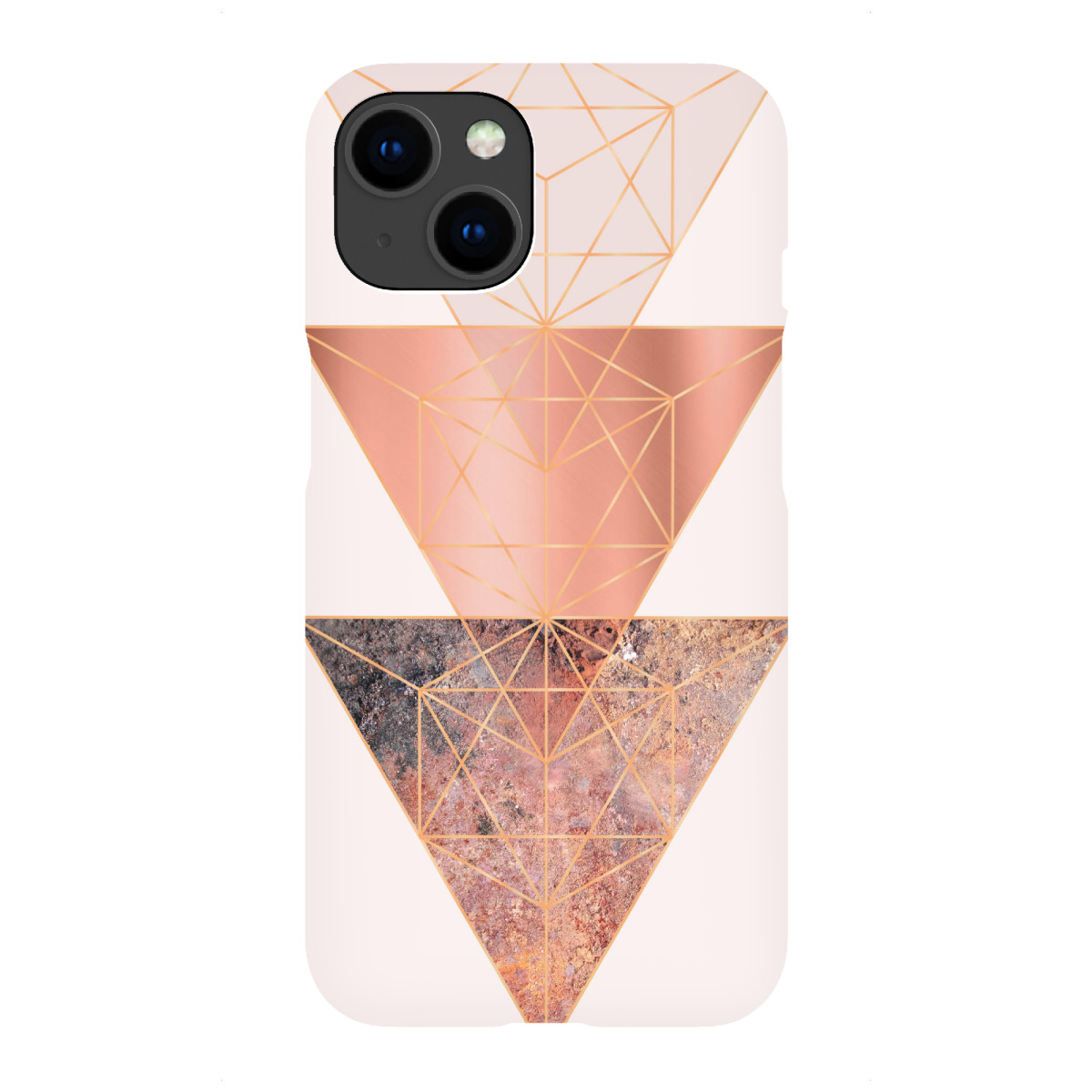iPhone "Blush, Copper and Rose Gold Geo" Premium-Case Handyhülle artboxONE