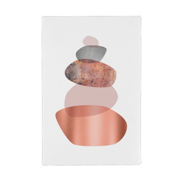 Holzbild "Blush and Rose Gold Balance" artboxONE - Abstrakt,Geometrie,Festivals