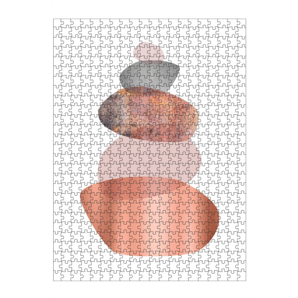 Puzzle Ravensburger "Blush and Rose Gold Balance" artboxONE - Abstrakt,Geometrie,Festivals