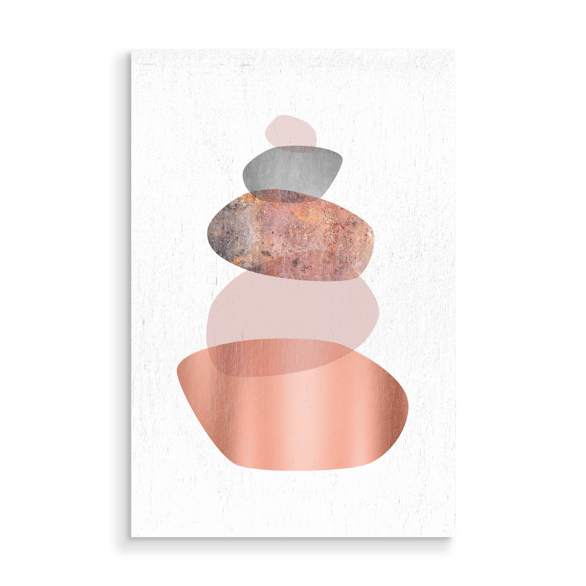 Holzbild "Blush and Rose Gold Balance" artboxONE - Abstrakt,Geometrie,Festivals