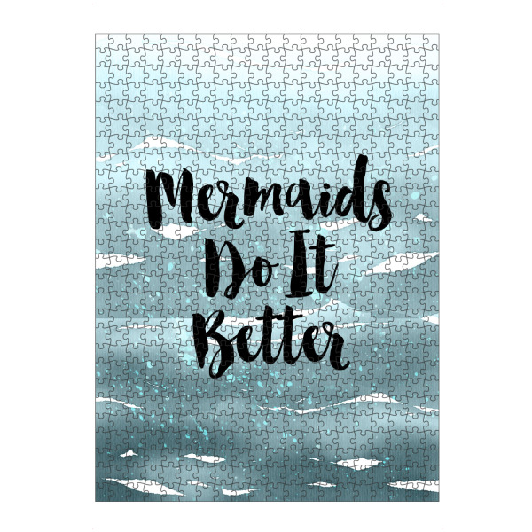 artboxONE Puzzle "Mermaids Do It Better" artboxONE - Typografie,Abstrakt,Liebe