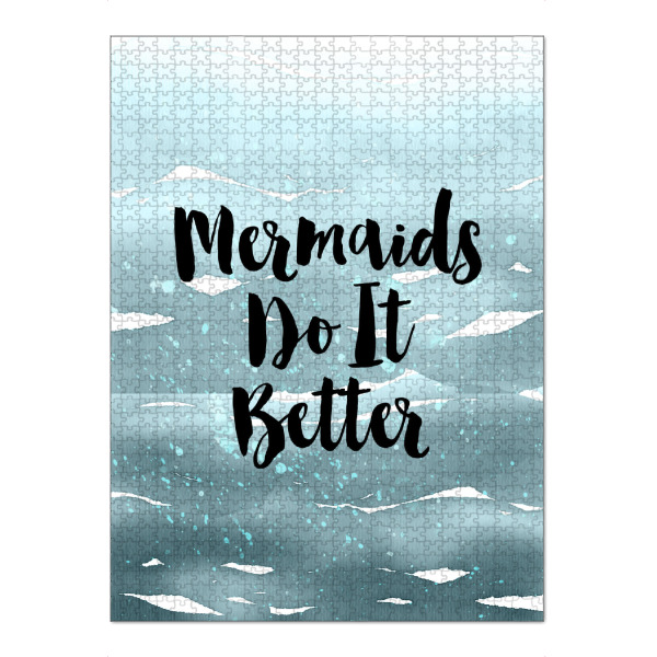 Puzzle Ravensburger "Mermaids Do It Better" artboxONE - Typografie,Abstrakt,Liebe