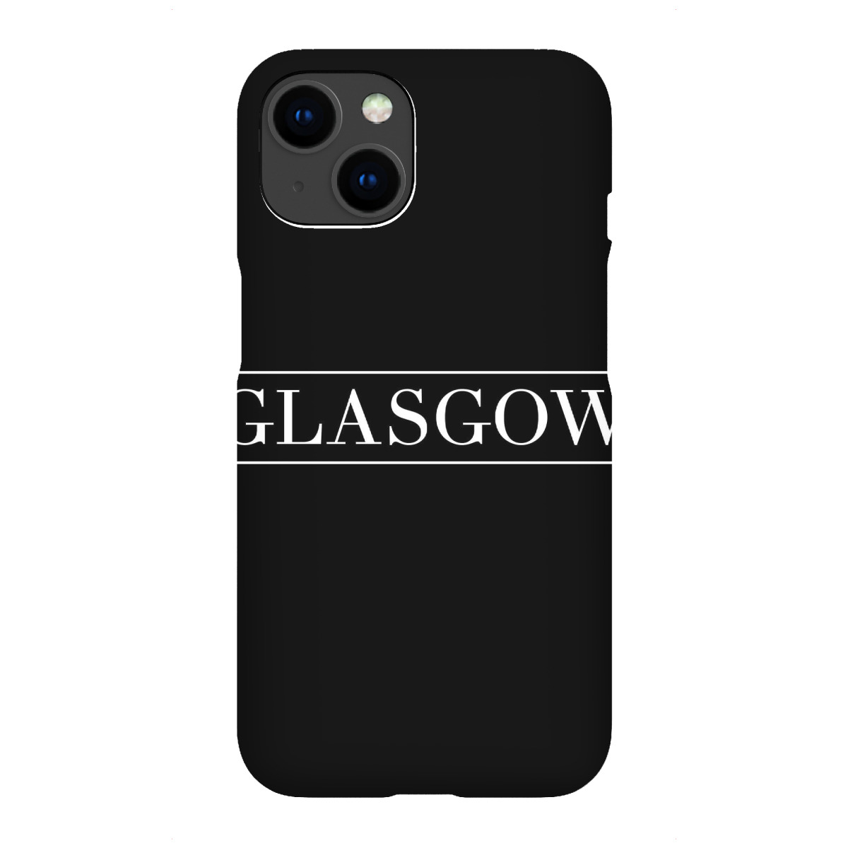 iPhone "GLASGOW | HORIZONTAL" Premium-Case Handyhülle artboxONE