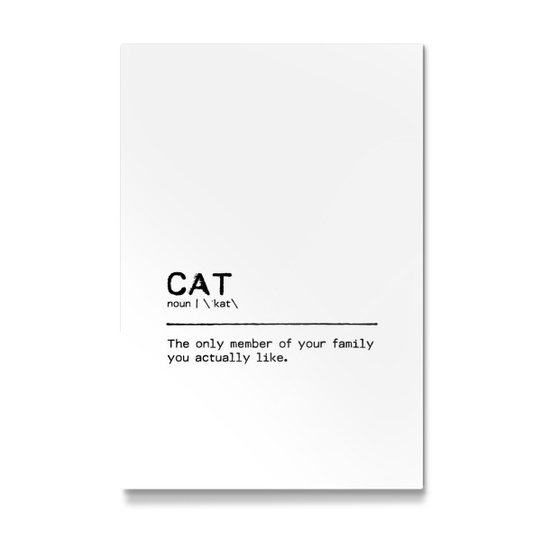 Galerie-Print "Cat Family Quote" 30x20 cm artboxONE