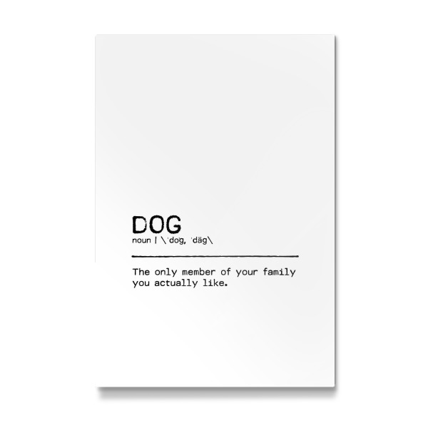 Galerie-Print "Dog Quote Family" 30x20 cm artboxONE