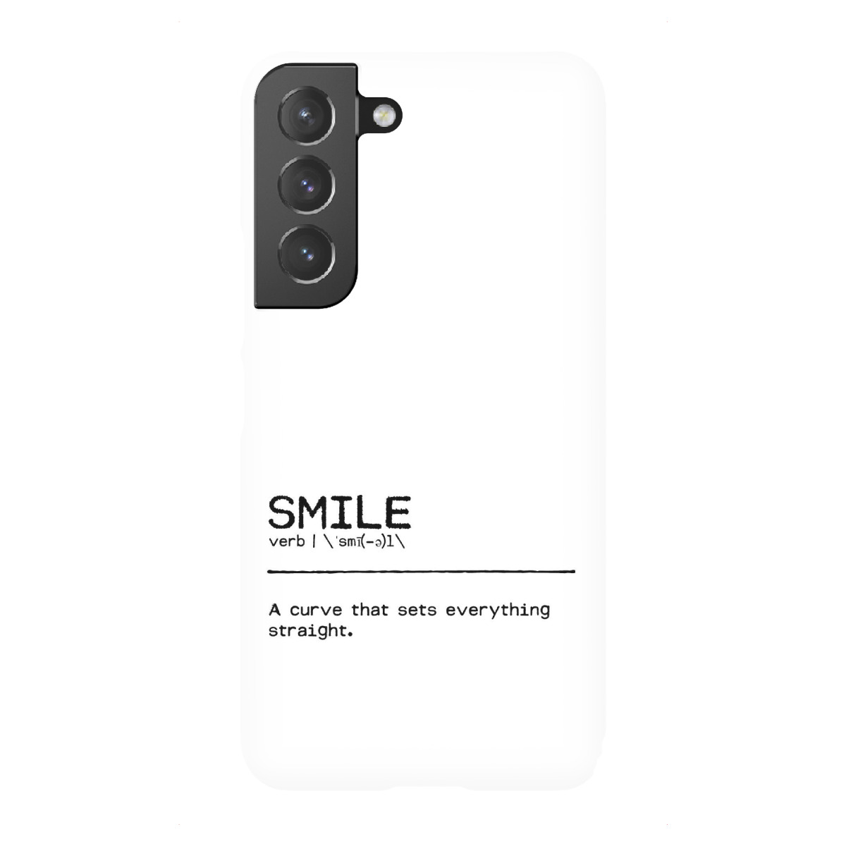 Samsung Galaxy "Smile Quote" Premium-Case Handyhülle artboxONE
