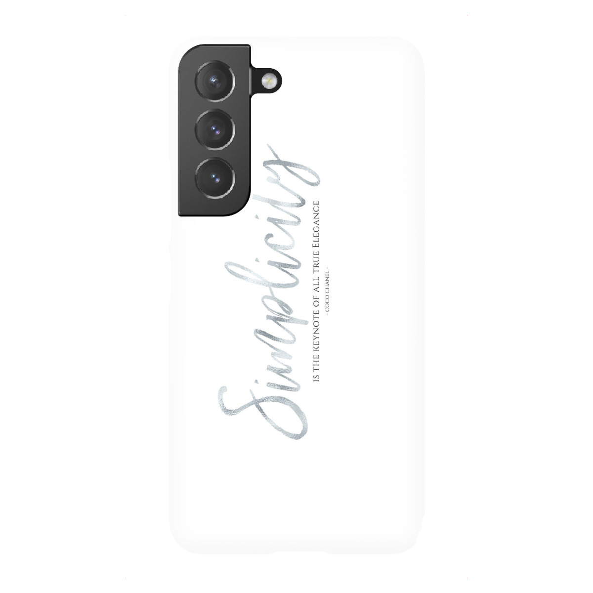 Samsung Galaxy "SIMPLICITY | SILBER" Premium-Case Handyhülle artboxONE
