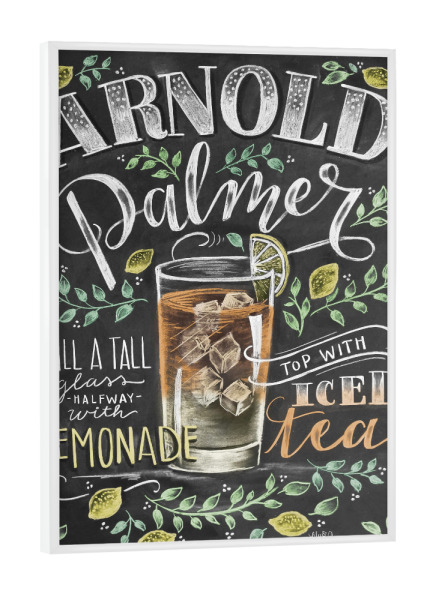 Poster mit weißem Rahmen "Arnold Palmer" artboxONE - Typografie,Essen & Trinken