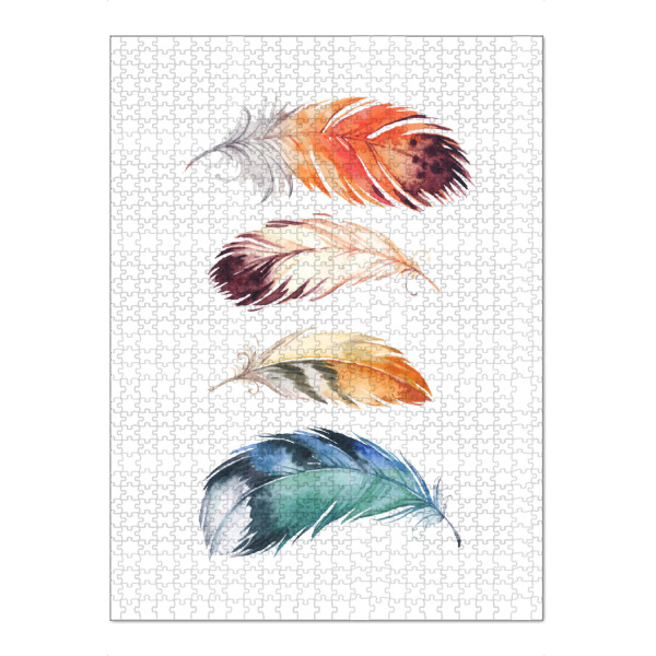 Puzzle Ravensburger "Feathers 2" artboxONE - Natur,Für Kinder