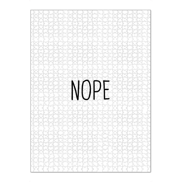Puzzle Ravensburger "Nope" artboxONE - Typografie,Schwarzweiß,Fashion,Festivals