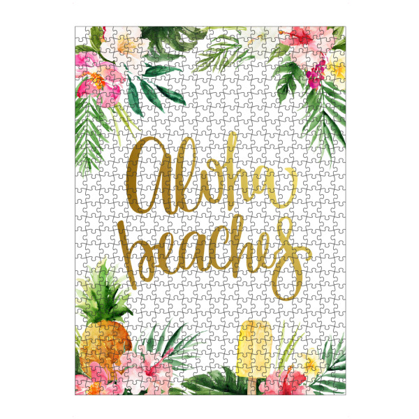 Puzzle Ravensburger "Aloha Beaches" artboxONE - Typografie,Natur,Floral,Reise / Strand und Meer
