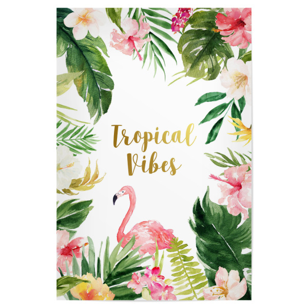 Poster "Tropical Vibes" artboxONE - Natur,Floral,Tiere,Reise / Strand und Meer