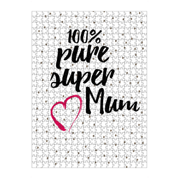 Puzzle Ravensburger "Super Mom 2" artboxONE - Typografie,Schwarzweiß,Liebe,Für Mama