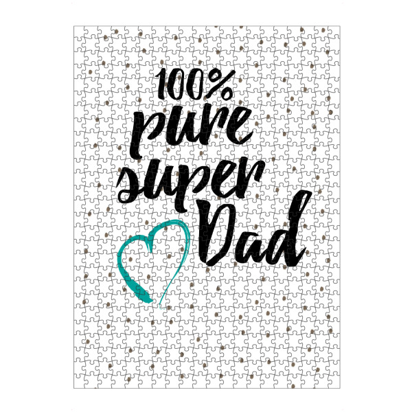 Puzzle Ravensburger "Super Dad" artboxONE - Typografie,Schwarzweiß,Liebe,Für Papa,Männer